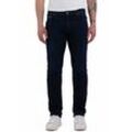 Straight-Jeans REPLAY "GROVER" Gr. 33, Länge 30, blau (dunkelblau 781), Herren, Denim/Jeans, Obermaterial: 90% Baumwolle, 8% Polyester, 2% Elasthan, Jeans, in vielen verschiedenen Waschungen, mit Stretch