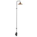 Bover LED-Wandlampe Platet A/06, schwarz/terracotta, 154 cm