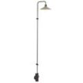 Bover LED-Wandlampe Platet A/06, schwarz/olivgrau, 154 cm