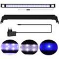 TolleTour led Aquarium Lampe 3 Lichtmodi Tank Leuchte Versenkbare Aquarien Beleuchtung mit Timer.35-50cm.10W