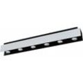 Etc-shop - Deckenlampe 6 Flammig Deckenstrahler schwarz weiß Dimmbar rgb led Deckenleuchte mit Farbwechsel, mit Fernbedienung, schwarz weiß Stahl,