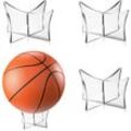 Acryl-Ballständer, Ball-Display-Ständer, Halter, multifunktionaler Ballhalter für Basketball, Fußball, Volleyball, Rugby-Ball, 4 Stück (transparent)