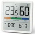 Hygrometer-Innenthermometer, digitales Desktop-Thermometer mit Temperatur- und Luftfeuchtigkeitsüberwachung, genaues Luftfeuchtigkeitsmessgerät,