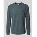 Regular Fit Sweatshirt aus Baumwoll-Mix in Melange