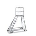 ZARGES 41975 Aluminium Podesttreppe fahrbar 41.8 kg