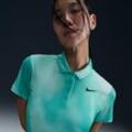 Nike Victory kurzärmliges Golf-Poloshirt mit Print und Dri-FIT-Technologie (Damen) - Blau