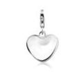 Charm-Einhänger NENALINA "Herz-Anhänger Symbol Basic Liebe Love 925 Silber", silber, Charms, Damen, ohne Stein, Silber 925 (Sterlingsilber)