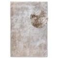 Hochflor-Teppich ELLE DECORATION "Calida", beige (creme), B:80cm H:28mm L:150cm, Polyester, Teppiche, Langflor, Shaggy, einfarbig, flauschig, weich, glänzend, modern, uni