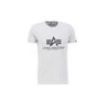 T-Shirt ALPHA INDUSTRIES "Alpha Industries Men - T-Shirts Basic T Rainbow Reflective" Gr. L, grau (pastel grau), Herren, Shell: 100% Cotton, Shirts