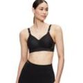 Sport-BH TRIACTION BY TRIUMPH "Triaction Hybrid Lite P EX" Gr. 70, Cup F, schwarz, Damen, Microtouch, Obermaterial: 45% Polyamid, 37% Polyester, 15% Elasthan (LYCRA), 3% Baumwolle, BHs, Cup A-F, ohne Bügel, mit atmungsaktiven Spacer-Cups