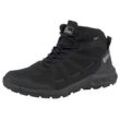 Wanderschuh JACK WOLFSKIN "WOODLAND 2 TEXAPORE MID W" Gr. 37, schwarz (schwarz, grau), Synthetik, Textil, Schuhe, wasserdicht