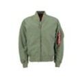 Bomberjacke ALPHA INDUSTRIES "Alpha Industries Men - Bomber Jackets MA-1 VF Vintage Fit 59", Herren, Gr. L, grün (sage, grün), Obermaterial: 100% Nylon, Futter: 100% Nylon, Füllung: 100% Polyester, Jacken