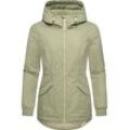 Winterjacke RAGWEAR "Dowey Warm", Damen, Gr. 4XL (48), grün (helloliv), Obermaterial: 100% Polyester, Innenfutter: 100% Polyester, Wattierung: 100% Polyester, Basic, figurumspielend Po-bedeckend, hoch geschlossener Ausschnitt, Langarm eng Rippbündchen, Jacken, Wasserdichte weiche Damen Jacke für den Winter