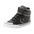 Sneaker CONVERSE "PRO BLAZE EASY-ON", Gr. 35, sharkskin, schwarz, weiß, Leder, Synthetik, sportlich, Schuhe