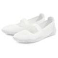 Sneaker Ballerinas LASCANA, Damen, Gr. 36, weiß, Obermaterial: 100% Textilmaterial. Futter: 100% Textilmaterial. Decksohle: 100% Textilmaterial. Laufsohle: 100% Synthetik, unifarben, sportlich, Schuhe, Freizeitschuh, Slipper, Halbschuh, Slip On Sneaker superleicht VEGAN