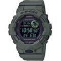 Smartwatch CASIO G-SHOCK "G-Squad, GBD-800UC-3ER", grün (dunkelgrün), Smartwatches Quarzuhr,Armbanduhr Herrenuhr,Schrittzähler,bis 20 bar wasserdicht