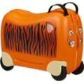 Kinderkoffer SAMSONITE "Dream2Go Ride-on Trolley, Tiger", Gr. B/H/T: 52cm x 38cm x 21cm 30 l, orange (tiger t.), Polypropylen, festlich, Koffer, zum sitzen und ziehen