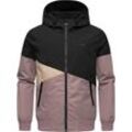 Outdoorjacke RAGWEAR "Renad" Gr. 4XL (60), schwarz, Herren, Obermaterial: 100% Polyester, Innenfutter: 100% Polyester, Jacken, Ultraleichte wasserdichte Herren Übergangsjacke mit Kapuze