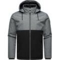 Outdoorjacke RAGWEAR "Roens" Gr. M (50), grau (dunkelgrau) Herren Jacken Wasserdichte Übergangsjacke mit Kapuze