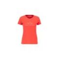 T-Shirt ALPHA INDUSTRIES "Alpha Industries Women - T-Shirts Crystal T Women", Damen, Gr. M, rot (radiant rot), Obermaterial: 100% Baumwolle, Kurzarm, Shirts