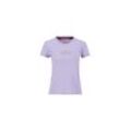 T-Shirt ALPHA INDUSTRIES "Alpha Industries Women - T-Shirts Crystal T Women", Damen, Gr. S, lila (pale violet), Obermaterial: 100% Baumwolle, Kurzarm, Shirts