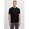 T-Shirt BOSS ORANGE "Tales" Gr. XL, schwarz (001_schwarz) Herren Shirts mit BOSS Stickerei auf der Brust