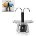 Moka-Kanne, 90 ml Mini-Moka-Kanne, italienische Edelstahl-Kaffeemaschine, köstliche DIY-Espresso-Kaffeemaschine, für schnelle Kaffeezubereitung, für