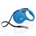 Flexi New Classic Gurt blau M, 5 m, 25 kg