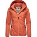 Outdoorjacke RAGWEAR "Dizzie" Gr. L (40), rot (ziegelrot), Damen, Außenmaterial: 100% Polyester, Innenfutter: 100% Polyester, Wattierung: 100% Polyester, Jacken, Wasserdichte Übergangsjacke mit großer Kapuze