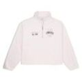 Sweatshirt CONVERSE "WOMEN'S RETRO HALF-ZIP POPOVER" Gr. L (40), converse egret Damen Sweatshirts