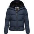 Steppjacke RAGWEAR "Briony", Damen, Gr. M (38), blau (navy), Obermaterial: 100% Polyester, Innenfutter: 100% Polyester, Wattierung: 100% Polyester, casual, normal hüftbedeckend, hoch geschlossener Ausschnitt, Jacken, Wasserdichte Damen Winterjacke mit Kapuze