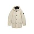 TOM TAILOR Herren Arctic Parka mit abnehmbarer Kapuze, beige, Uni, Gr. XL