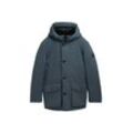 TOM TAILOR Herren Arctic Parka mit abnehmbarer Kapuze, blau, Uni, Gr. S