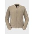 Fleecejacke SCHÖFFEL "Fleece Jacket Genua L", Damen, Gr. 40, braun (4160, braun), Oberstoff : 89% Polyester 10% Lyocell 1% Elasthan, modisch, relaxed fit, hoch geschlossener Ausschnitt, Langarm, Jacken