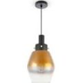 Pendelleuchte PACO HOME "DORA" Lampen Gr. Ø 14cm H: 25,4cm, schwarz Hängelampe Pendelleuche Glas Esstisch Industriell Vintage E27 Modern