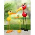 Tierfigur GILDE "Vogel "Flip"" Dekofiguren Gr. B/H/T: 52cm x 119cm x 65cm, rot