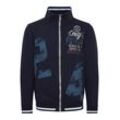 Sweatjacke FQ1924 "Sweatshirtjacke FQMagnus", Herren, Gr. M, blau (navy blazer), Obermaterial: 60% Baumwolle CO. 40% Polyester PES., casual, normal, ohne Ausschnitt, Sweatjacken