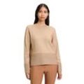 Strickpullover BETTY BARCLAY "Betty Barclay Strickpullover langarm", Damen, Gr. 40, beige (classic beige meliert), Strick, Obermaterial: 48% Viskose, 30% Polyester, 22% Polyamid., casual, lässig geschnitten lang, U-Boot-Ausschnitt, Langarm, Pullover, Pailletten