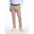 Stoffhose LINDBERGH "Lindbergh Stoffhose", Herren, Gr. L, beige (sand mix), Oberstoff: 75% Polyester, 22% Viskose, 3% Elasthan; Futter: 65% Polyester, 35% Baumwolle, slim fit, Hosen