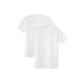 T-Shirt CALIDA "T-Shirt MEN T-Shirt 2PACK Natural Benefit 100% cotton 2er Pack", Herren, Gr. M, weiß, Obermaterial: 100% Baumwolle CO., Kurzarm, Shirts