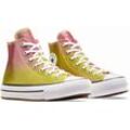 Sneaker CONVERSE "CHUCK TAYLOR ALL STAR EVA LIFT PLAT" Gr. 37,5, gelb (like butter) Schuhe