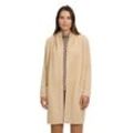 Strickjacke BETTY BARCLAY "Betty Barclay Strickmantel mit Kragen" Gr. 36, beige, Damen, Obermaterial: 92% Polyamid, 8% Polyester., Strickjacken, Material