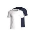 T-Shirt BOSS "T-Shirt B-TShirtRN 2P Comfort 2er Pack", Herren, Gr. 4XL, blau, Obermaterial: 100% Baumwolle CO., Kurzarm, Shirts