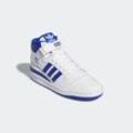 Sneaker ADIDAS ORIGINALS "FORUM MID", Gr. 40, blau (cloud weiß, royal blau, cloud weiß), Baumwolle, Synthetik, sportlich, Schuhe