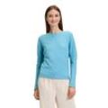 Strickpullover BETTY & CO "Betty Co mit Strickdetails" Gr. 36, blau (light melange) Damen Pullover Struktur