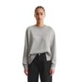 Sweatshirt MARC O'POLO DENIM "aus Organic Cotton", Damen, Gr. M, grau, Obermaterial: 100% Baumwolle, unifarben, sportlich, relaxed fit, Rundhals, Langarm Rippbündchen, Sweatshirts