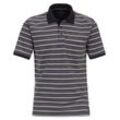 Poloshirt CASAMODA "CASAMODA Polo-Shirt gestreift" Gr. 4XL, blau (graues dunkelblau) Herren Shirts