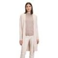 Strickjacke BETTY BARCLAY "Betty Barclay Longstrickjacke mit aufgesetzten Taschen", Damen, Gr. 36, beige (light beige melange), Strick, Obermaterial: 50% Viskose, 27% Polyamid, 23% Polyester., casual, figurumspielend lang, V-Ausschnitt, Langarm, Strickjacken, Material