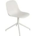 Fiber Side Chair, swivel base, natural white / weiß