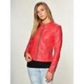 Lederjacke MAZE "Lindsay" Gr. XS, rot Damen, Jacken